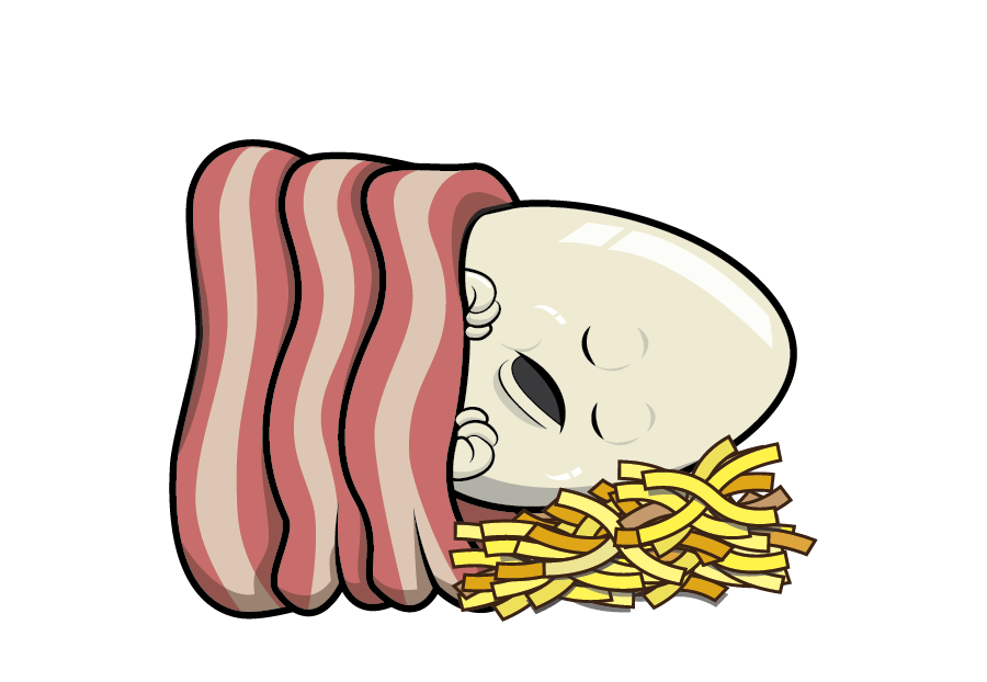 bacon egg monster
